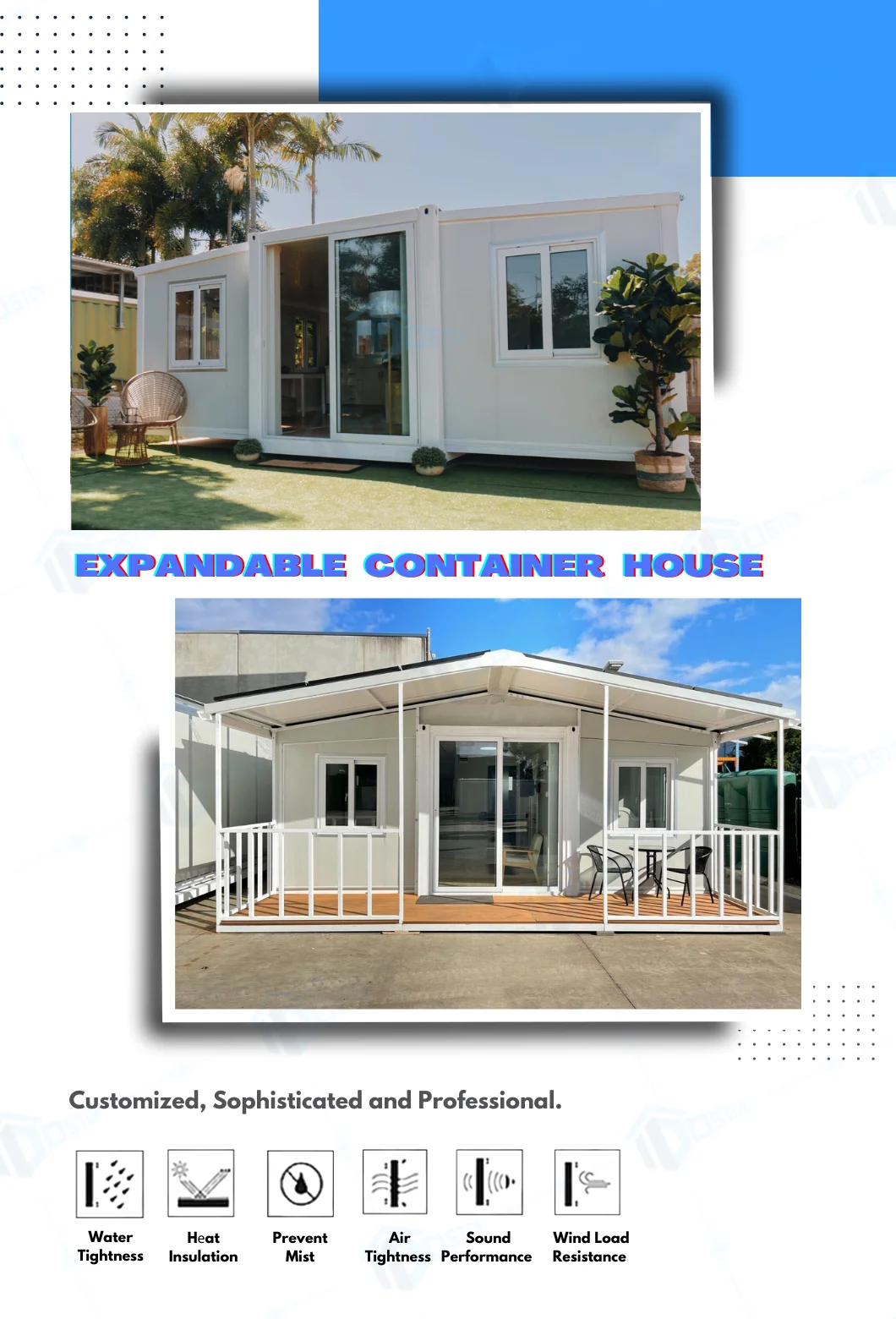 Luxury Foldable House Australia Expandable Container House Tiny Villa