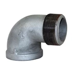 Hot Dipped Galvanised EN10242 Malleable Cast Iron 90 Degree Street Elbow