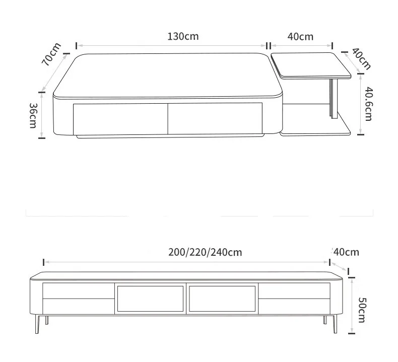 Modern Design Nordic Style Luxury Metal Base Living Room Tv Stand Cabinets