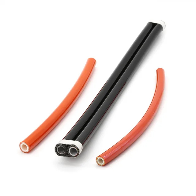 High Quality Black Steel Wire Reinforced Rubber SAE R8 Hydraulic Hose with Cutting Service
