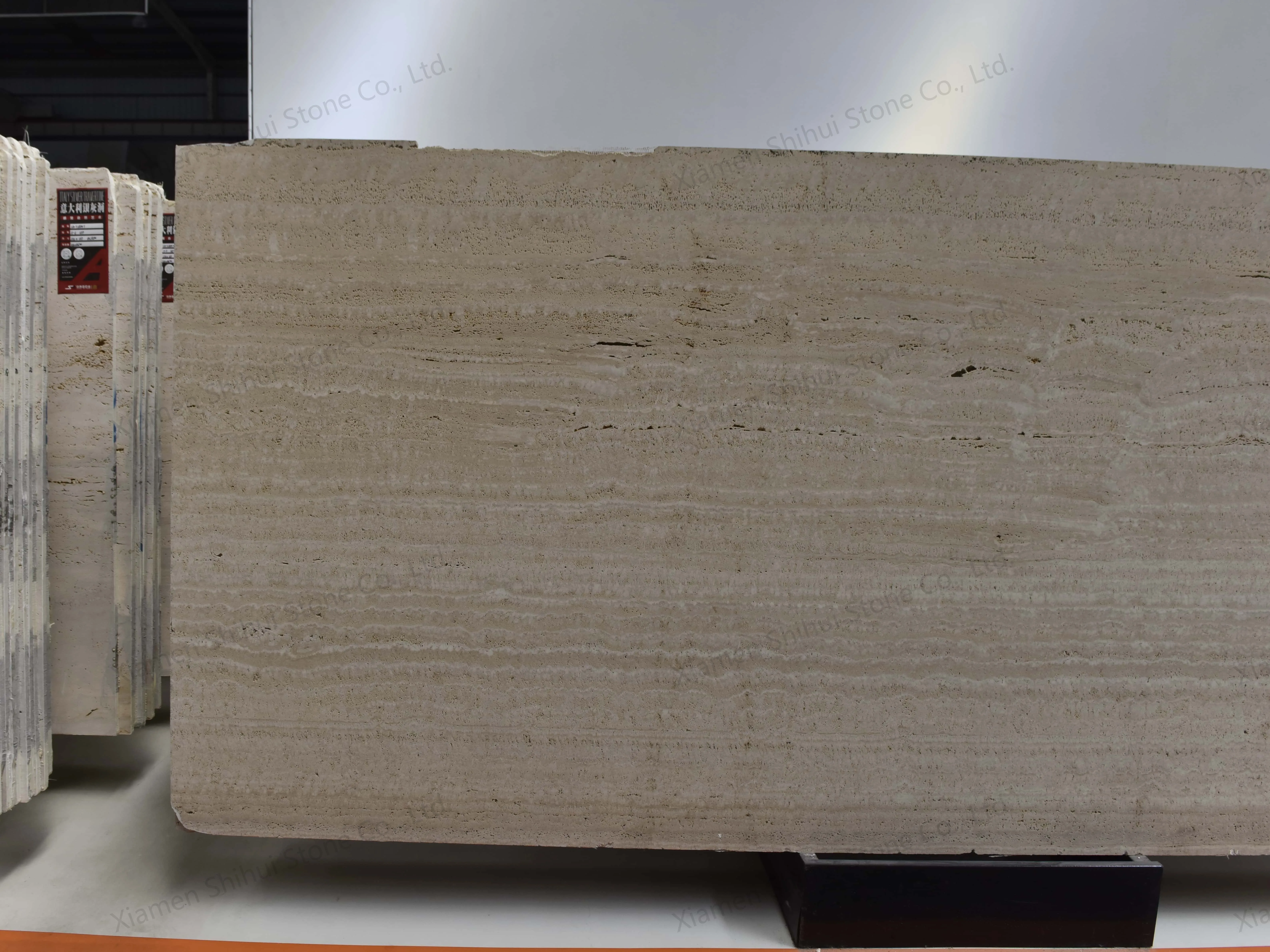 product paiastone modern design beige roman travertine stone slab natural polished marble tile for hotel interior honed wall cladding-3