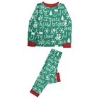 Christmas Sleepwear Discount Christmas Family Pyjamas Letter Printing Loungewear Women Sleepwear Set