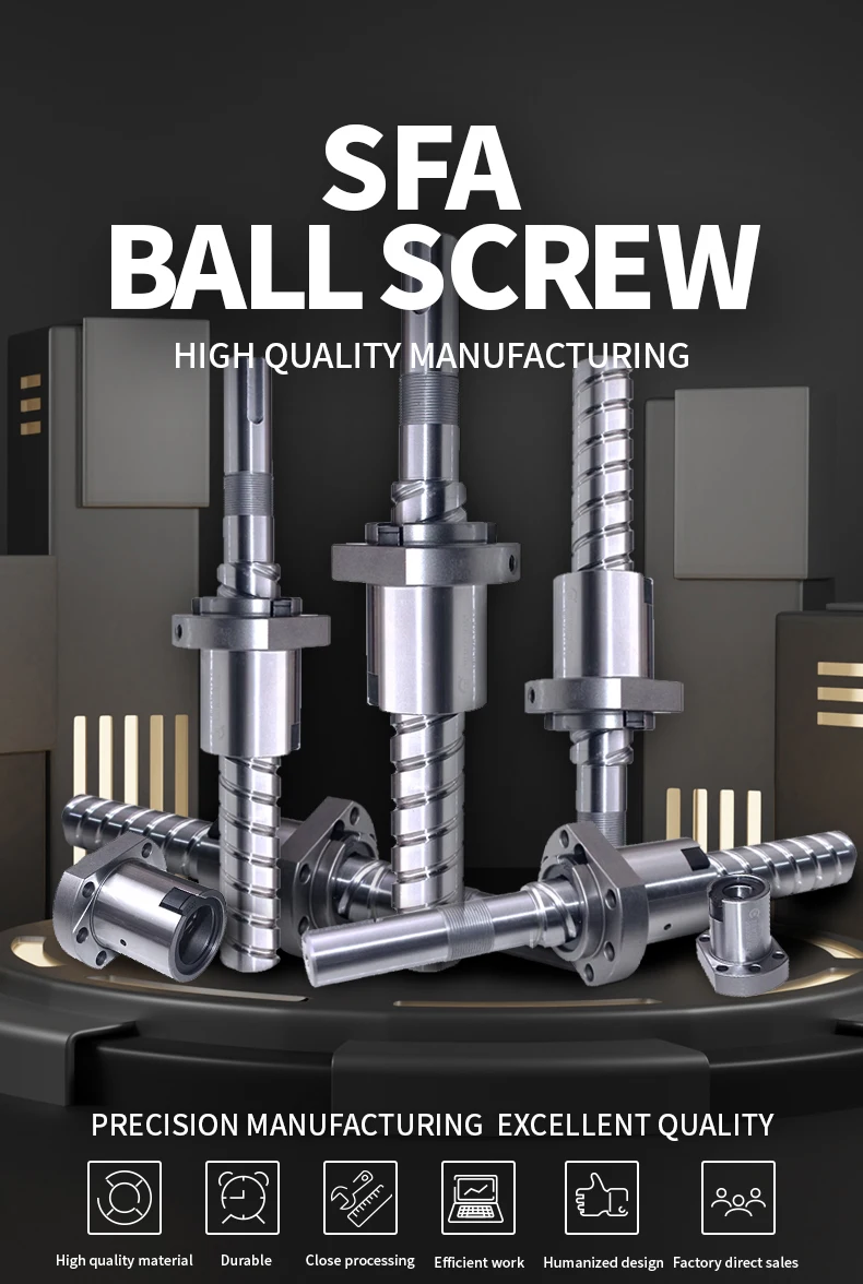 Sfu Ball Screw Dfu Lead Screw Ball Nut Integrated Ball