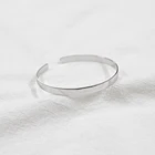 Silver Cuff Silver Minimalistic Silver 925 Simple Adjustable Smooth Open Wide Cuff Bracelet