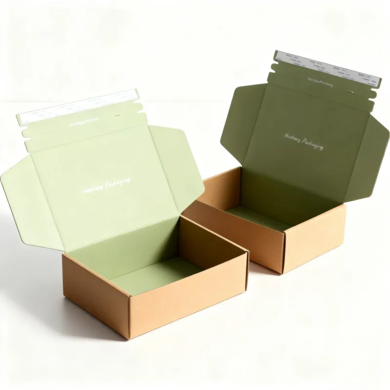 product customized corrugated zipper paper box digital printing foldable shipping paper box biodegradable mailer zipper paper box-3