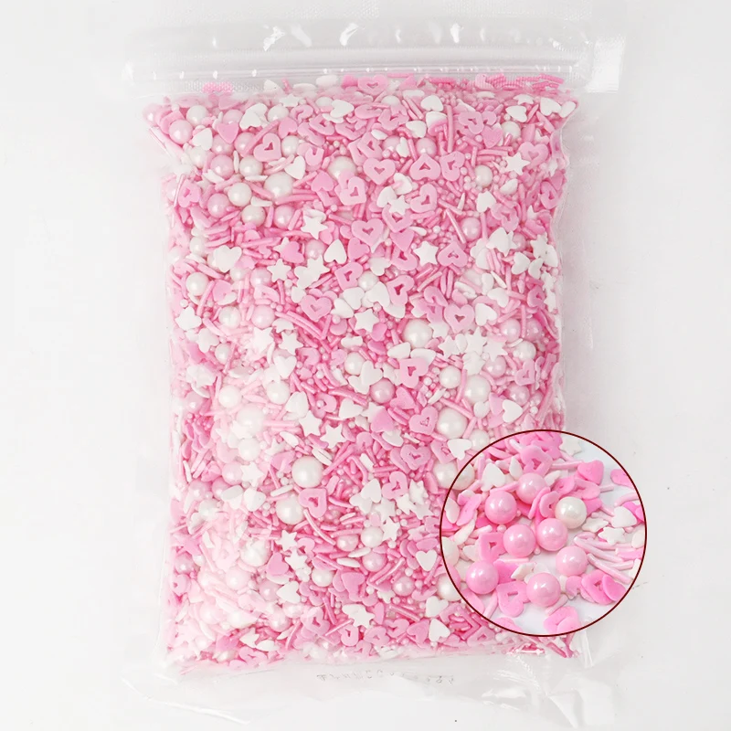 Hot Sugar Beads Colorful Mixed Pastry Craft Accessories Mixed Size Cake Decoration Baking Crafts Sprinkles Sugar Pearl