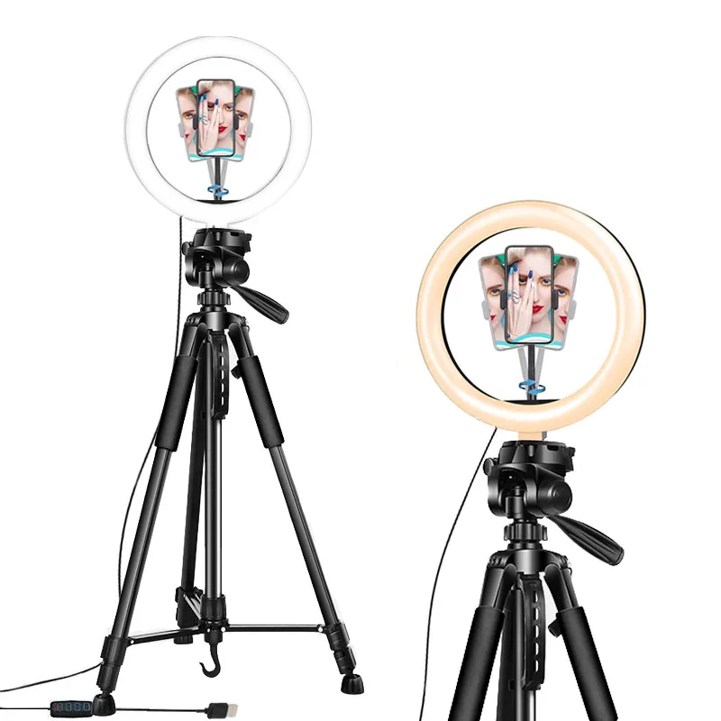 flexible tripod with ring light