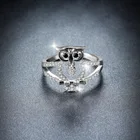 Rings Rings Wholesale Eco-Friendly Owl Shape Rings Zircon Men's Rings