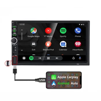 2 Din Car 7 Inch LCD Touch Screen Mp3 Player for Car Audio support Rear View Camera