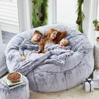Bean Bag Extra Large Bean Bag Love Sack Sofa Bed 7ft Foam Filled Faux Fur Giant Bean Bag Chair
