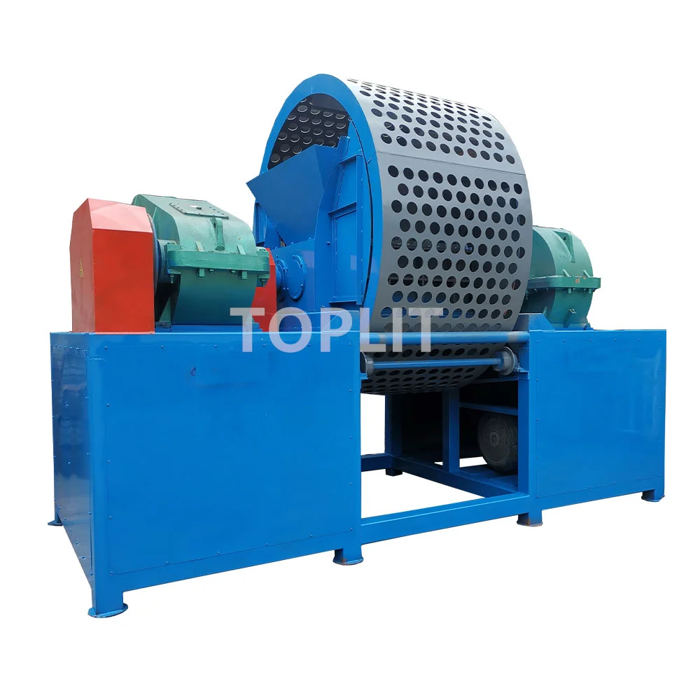 Whole Tire Shredder Scrap Tire Recycling Shredder Crusher Machine