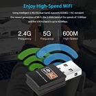 Wifi Usb Usb 600 Mbps Mini Wi Fi Receiver WiFi Network Card USB Wireless Adapter