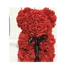 Hand Valentines Gifts High Quality Rose Bear Made By Hand