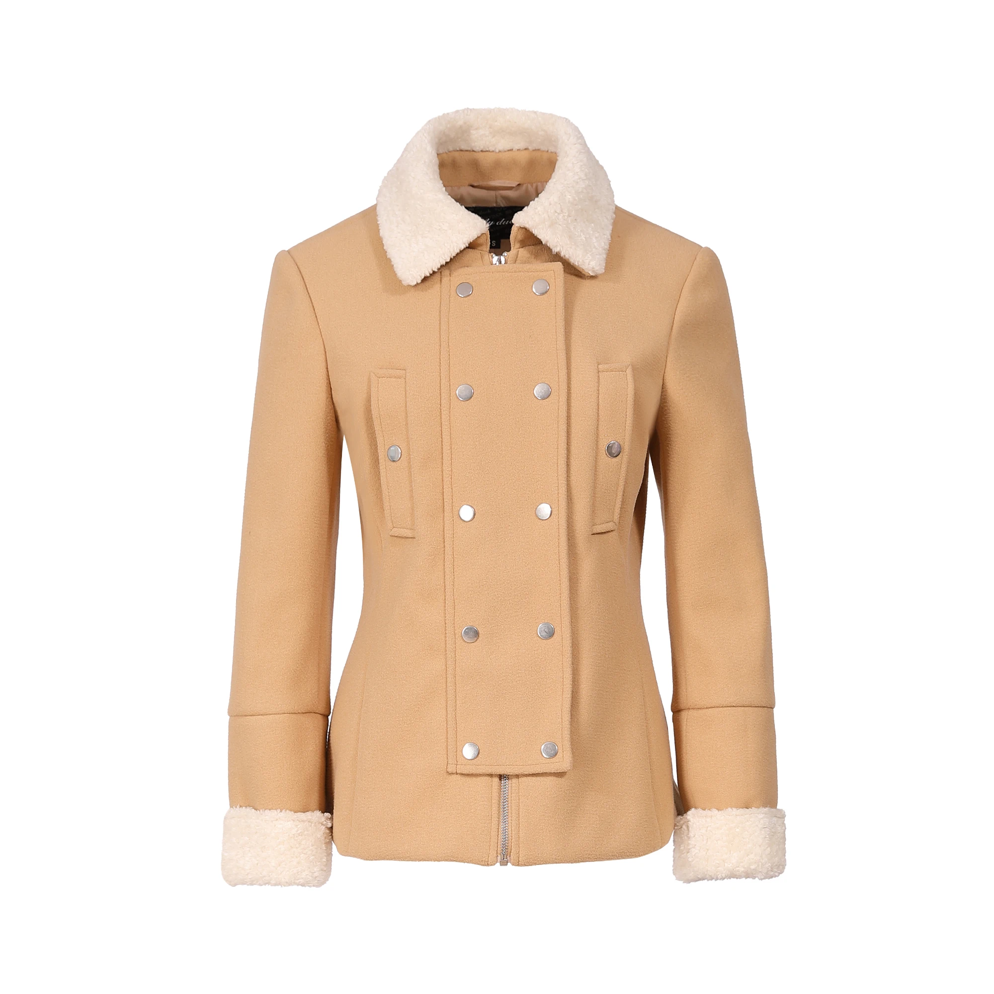 Abrigo Masculino Solapa Beige Mujer | Cazadoras y Abrigos INSIDE — \u200eCNRI