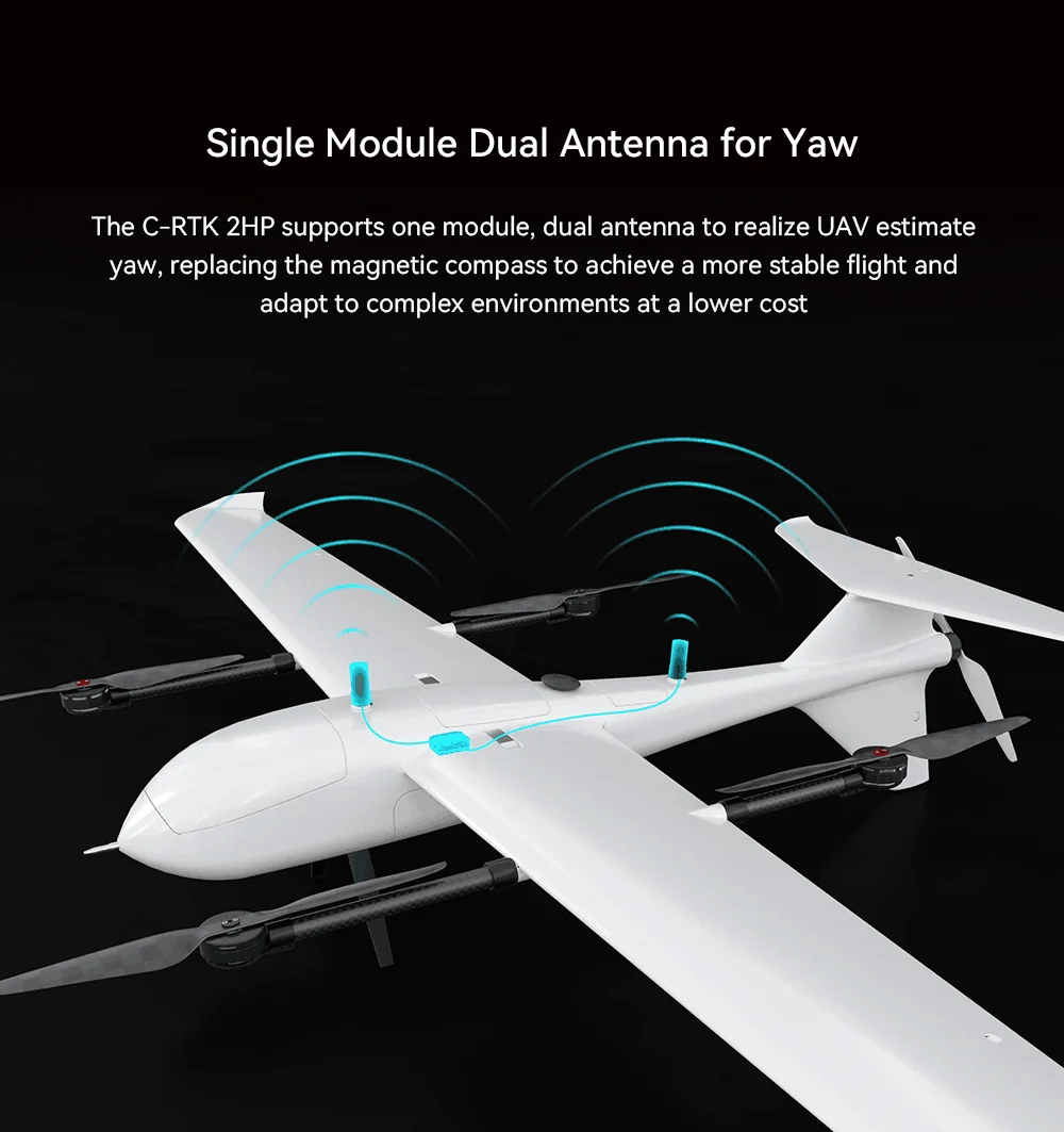 Cuav C Rtk 2hp Dual Antenna Centimeter High Position Gps Gnss Pixhawk Heading Uav Module Aerial 7884