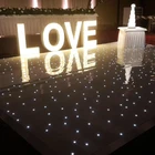 Led Twinkle Starlit Portable Event Light Up Mat Mirror Magnetic Wedding White Led Dance Floor For Sale