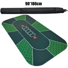 100% Customized Design Rubber Board Game Poker Table Mat Texas Hold'em Poker Pad