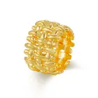 Gold S925 Sterling Silver French Retro High Quality Ring Gold Wholesale