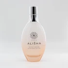 Pink Unique 150ml Custom Made Color Logo Pink Screw Cap Unique Glass Lotion Toner Bottle