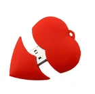 Pen Drive Usb Usb Pen Drive Usb Cartoon Red Heart Model Usb2.0 8GB Pen Drive PVC USB Flash Drive Love Gift