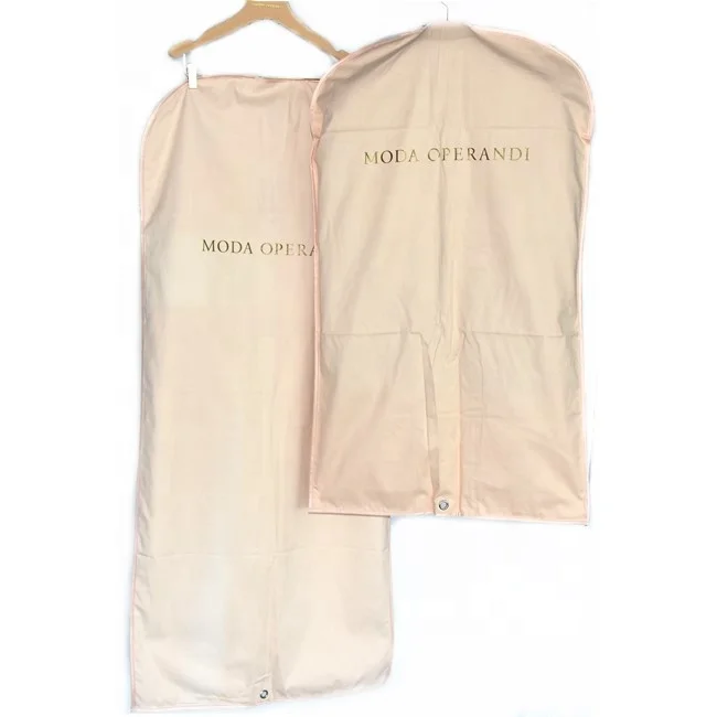 Custom Cotton Wedding Dress Garment Bag 
