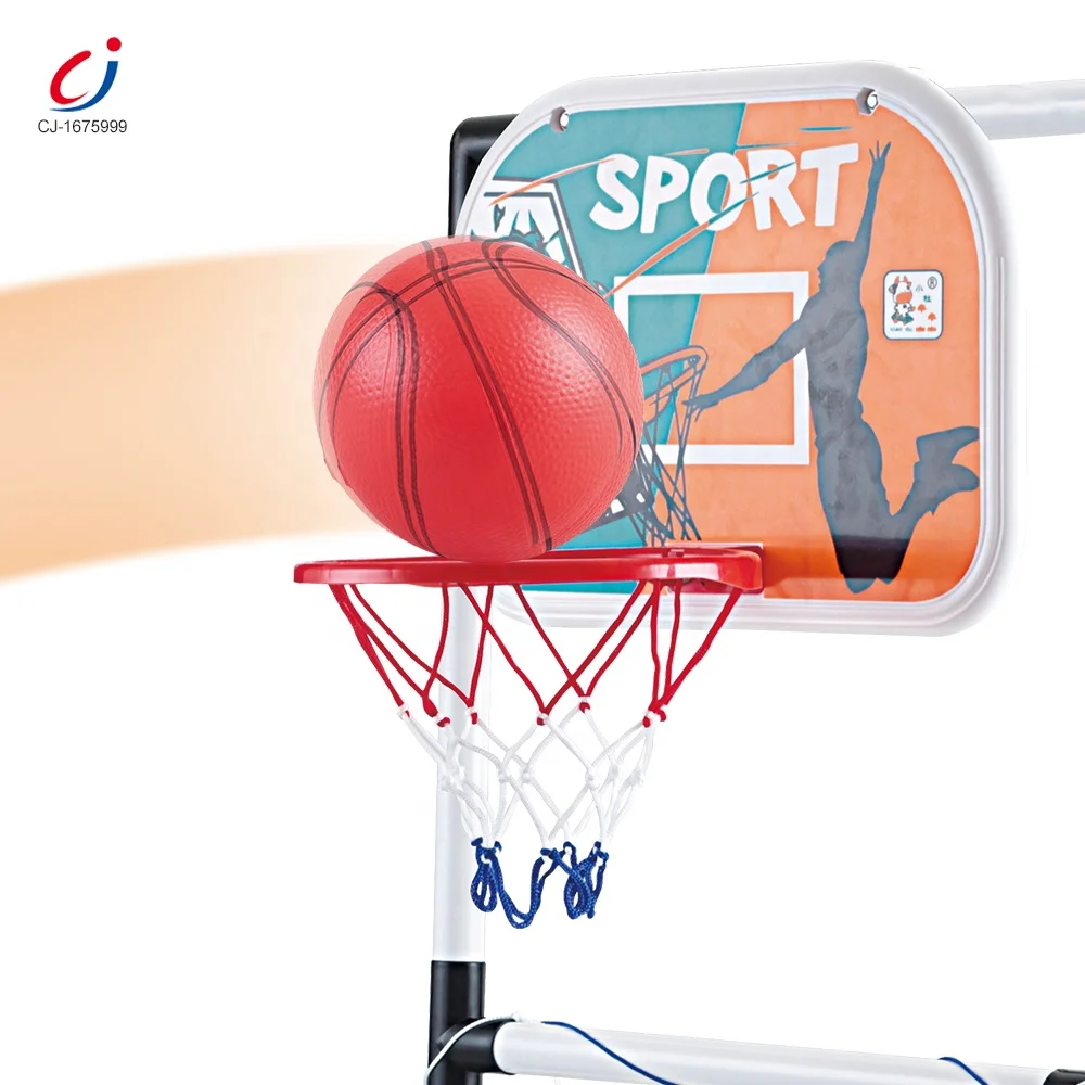 Baloncesto soporte juguetes 2 In 1 sports toy plastic basketball hoop stand and soccer goal kids basketball hoop toy
