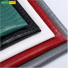 Leather PVC Coated Crocodile Grain Pattern Decorative Leather Fabric For Sofa And Home Furniture Application