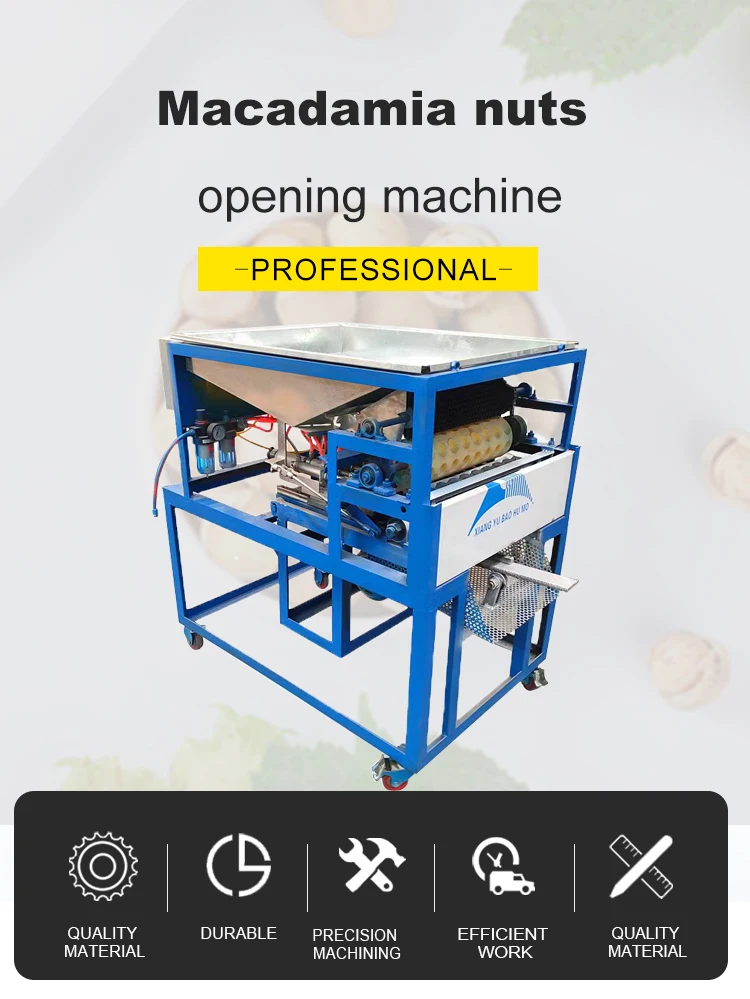 Factory Price Hawaii Macadamia Cutting Machine Semi-Automatic Macadamia Nut Cracker details