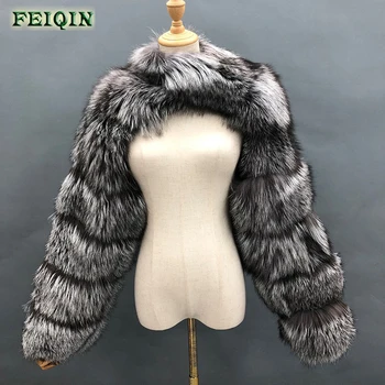 S-4XL Fashion Mink Raccoon Fur Coat Women Ladies Real Mongolian bubble crop coats s Fur Coat Fur Women