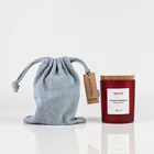 Candles Candle Candle Gift Unique Denim Gift Bag Candles Cork Lid Organic Scented Candle In Bulk