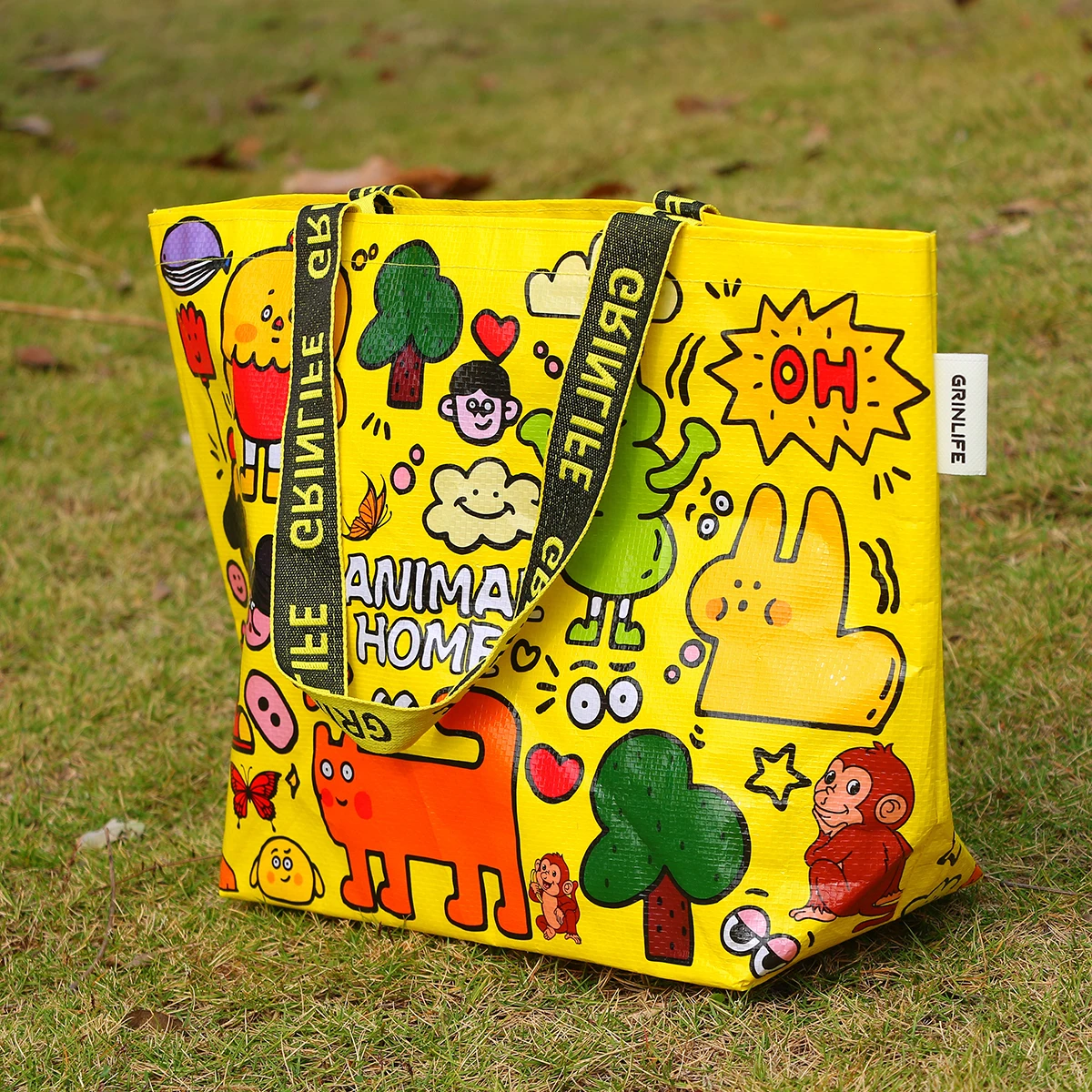 Hot sale custom printed logo tote shopping bag eco-friendly recyclable polypropylene (pp) laminated woven bag Hot sale custom printed logo tote shopping bag eco-friendly recyclable polypropylene (pp) laminated woven bag