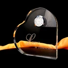 Wedding K9 Hot Sale Blank Heart-shaped Crystal 3d Laser Crystal Wedding Return Gift