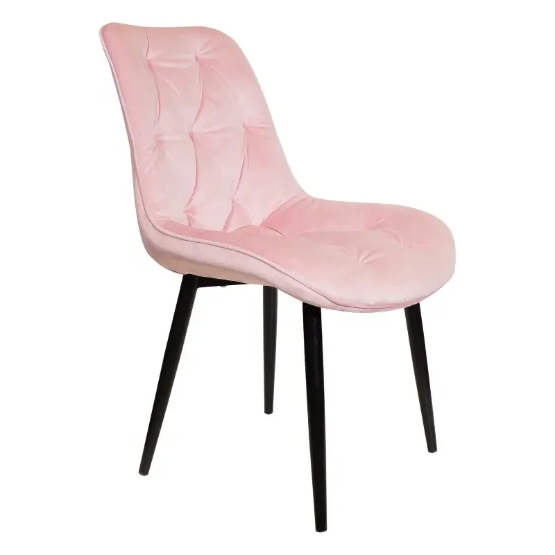 Wholesale Cheap Dining Room Chairs Living Room Chairs Upholstered Side Chairs with Soft Velvet Seat Backrest