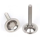 Silver Anchor Hot Selling Silver Flat Adjustable Post Stainless Steel Anchor Bolts For Table Support