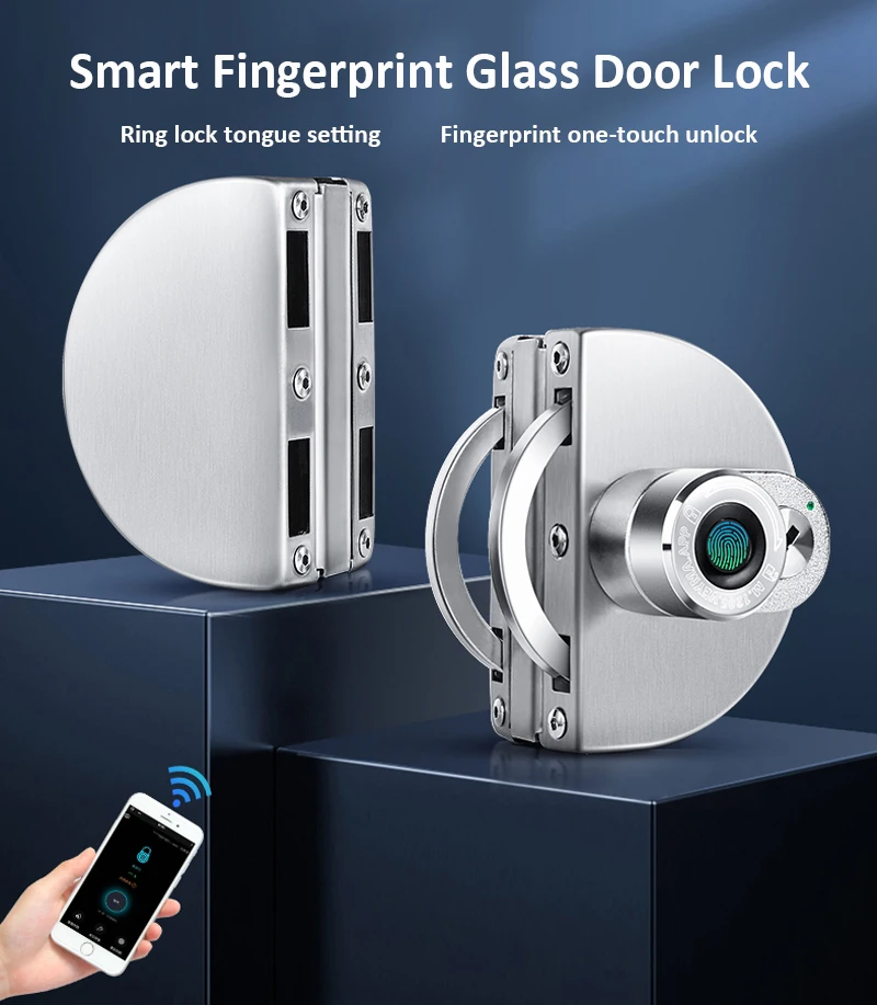 glass door lock