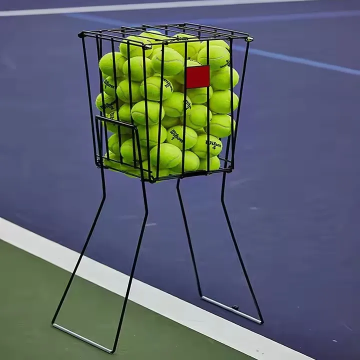 Metal Tennis Ball Holder Gym Outdoor Sports Tennis Ball Rack Baseball Softball Training Ball Rack