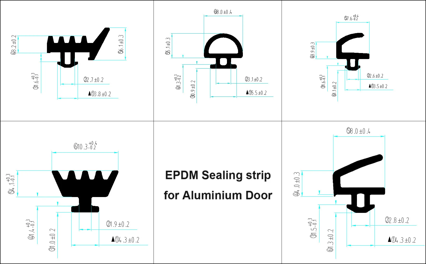 Epdm Rubber Sealing Strip Doors And Windows Rubber Strip Waterproof