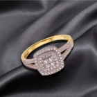 14k Gold Ring Gold 14k Ring 9K 10K 14K 18K Yellow Gold Ring Woman Promise Moissanite Diamond Solitaire Ring Gold Jewelry