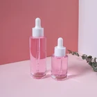 Cosmetic Dropper Bottle Skincare Use Cosmetic Glass Essential Oil Dropper Bottle Flat Shoulder 15ml 30ml 60ml