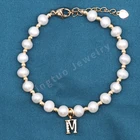 2021 New Pearl Chain 14k Bracelets For Women Girl Summer Party Jewelry