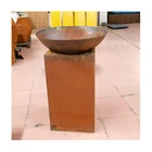 Fire Fire Pits Customized Round Fire Burner Pot Bowl Outdoor Corten Steel Brazier Fire Pit