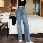 X-Mier 2022 Custom Hot Style Denim Bell-Bottom Demin Jeans Woman With Loose High Waist And Wide Legs