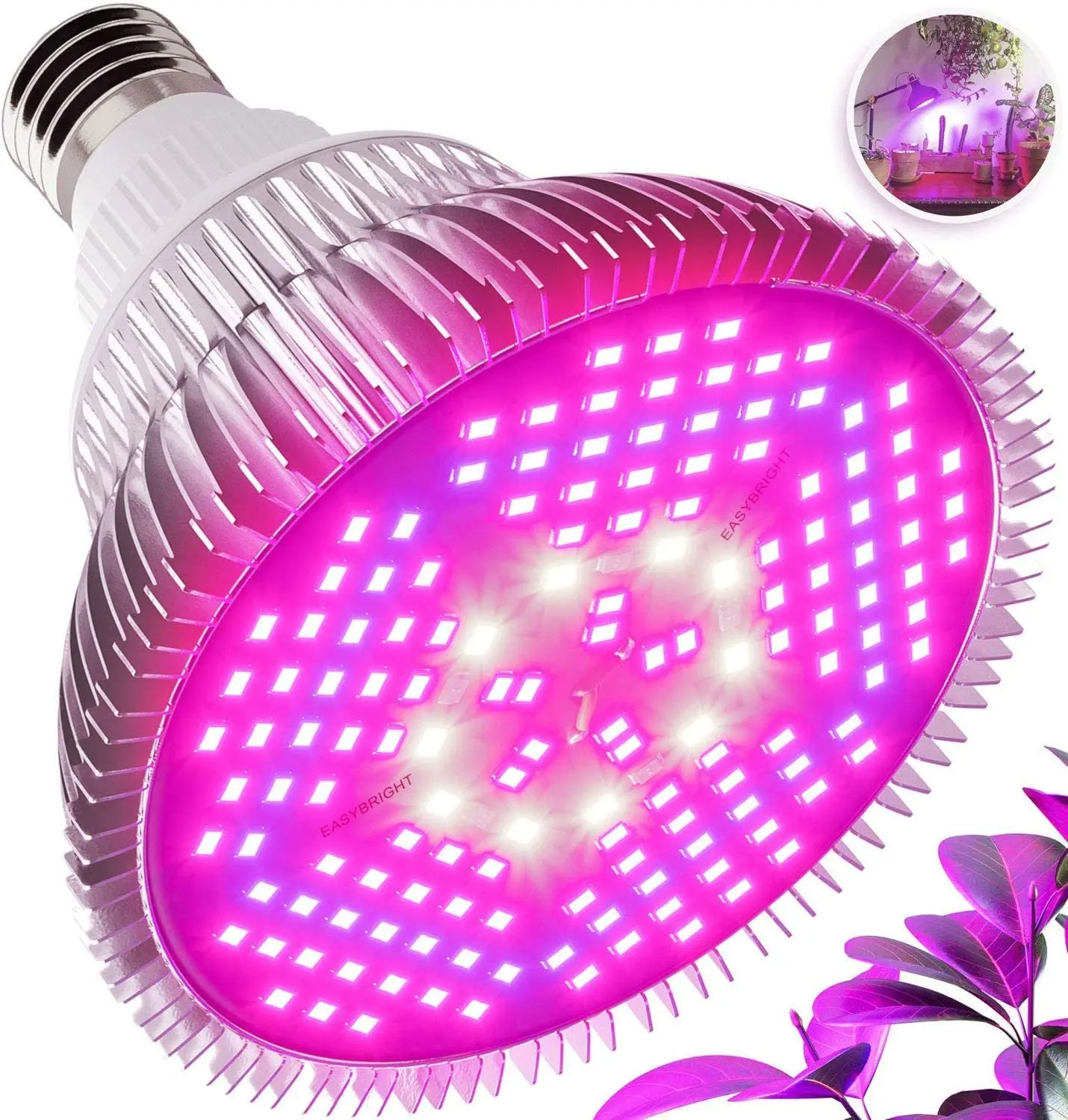 E27 18/30/50/80W Led Grow Light Full Spectrum Lamp Bulb Plant Hydroponics Bloom 