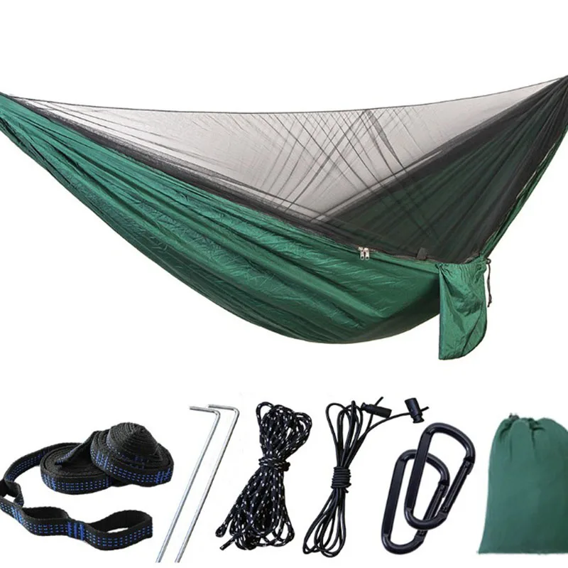 Customize Logo High Quality Travel Nylon Camping Hammock