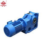 Reducer Helical Gear Reducer K Series Right Angle Output Solid Shaft Bevel Helical Gear Motor Speed Reducer