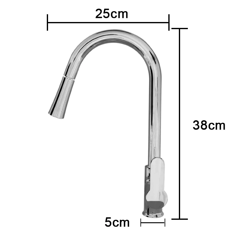 Tarpul 304 Stainless Steel Single Handle Brushed Faucet Modern Classic Flexible Pull-Down Sprayer Sink Bathroom Grifo de cocina supplier
