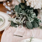 Hot Sale Gold Acrylic Table Number Acrylic Acrylic Wedding Table Numbers For Wedding Decoration Holders