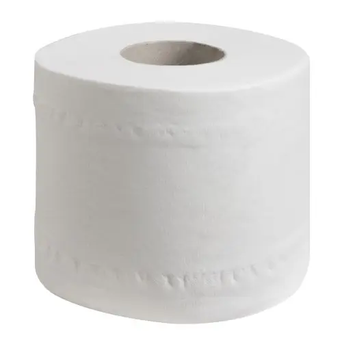 JANSION 10 Rolls Thickened Toilet Paper Household Bath Tissue Embossed 4-Ply Toilet Roll Paper Smooth & Soft Paper Roll White 