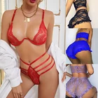Lingerie Lingerie 2022 Wholesale Women Transparent Sheer Mesh Lace Cupped Sexy Lingerie