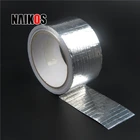 Silver Adhesive Glass Fiber Insulation Silver Cloth Grid Reinforced Duct Aluminium Foil Adhesive Tape